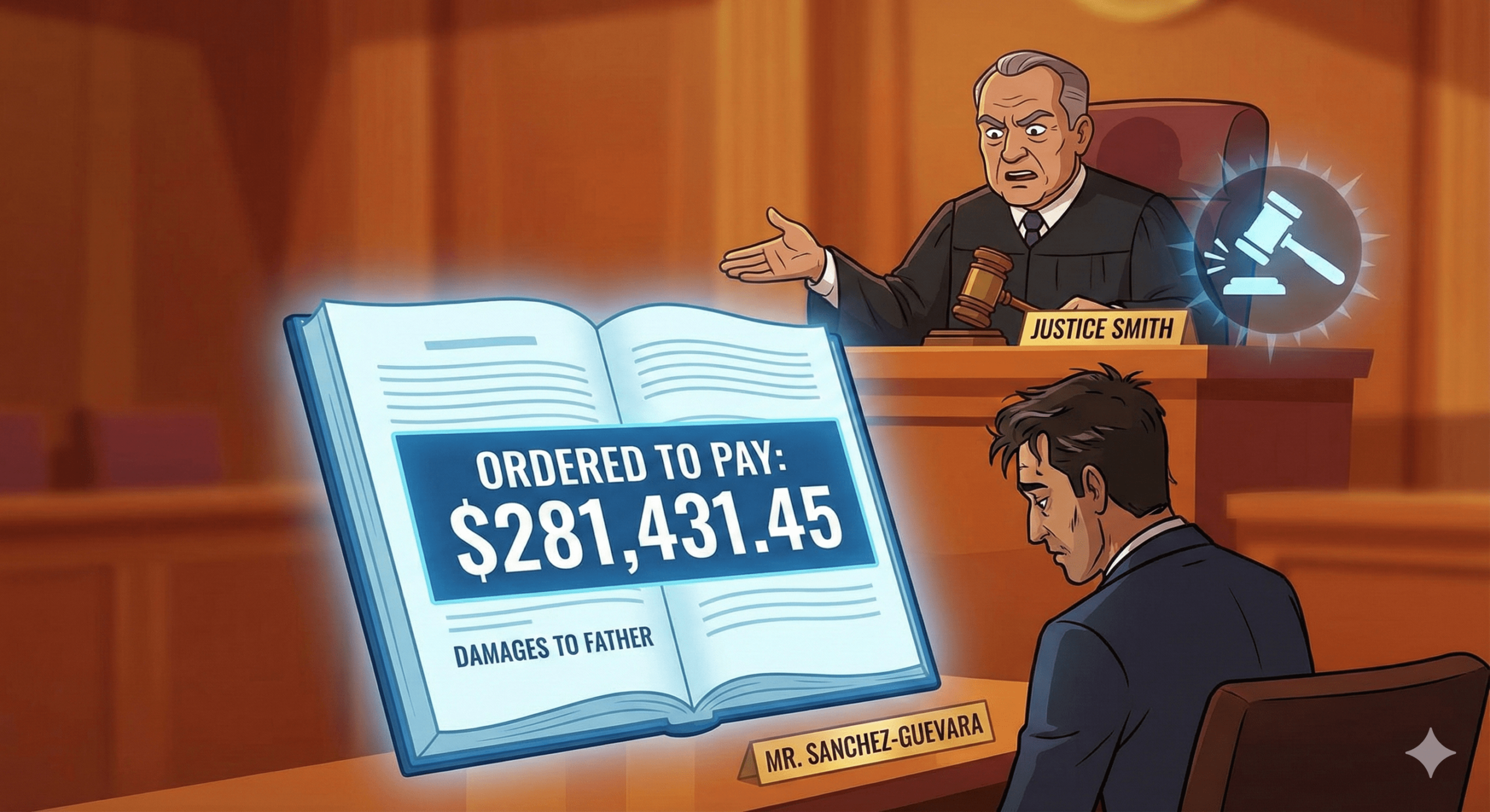 The court found that the son, David Sanchez-Guevara, breached his fiduciary duties while acting as his father’s attorney for property